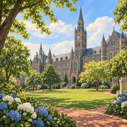 Georgetown University stamp