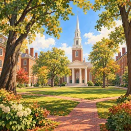 Harvard University stamp