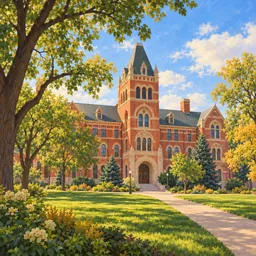 North Dakota State University stamp