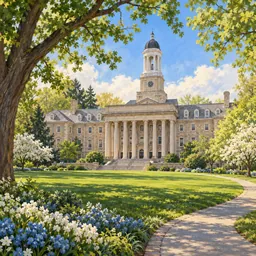 Pennsylvania State University stamp