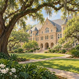 Tulane University stamp