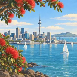 Auckland stamp