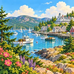Bar Harbor stamp