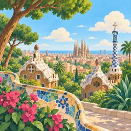 Barcelona stamp