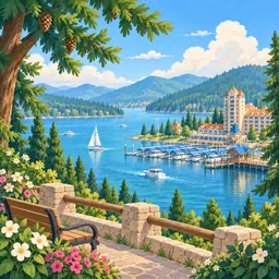 Coeur d'Alene stamp