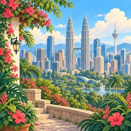 Kuala Lumpur stamp
