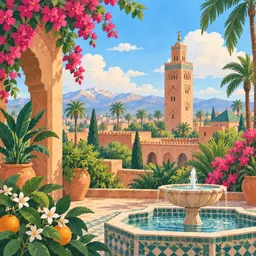 Marrakech stamp