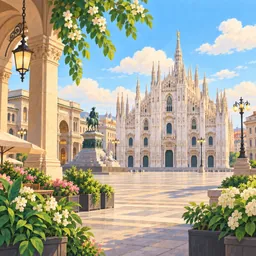 Milan stamp