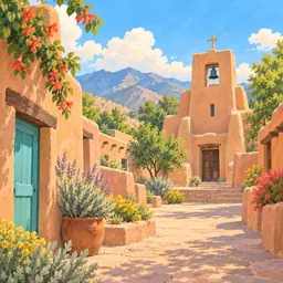 Santa Fe stamp