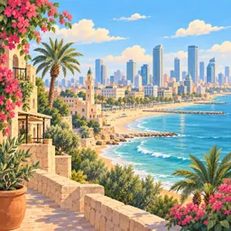 Tel Aviv stamp