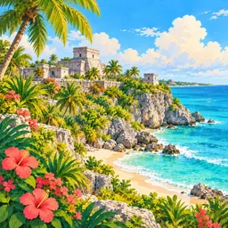 Tulum stamp