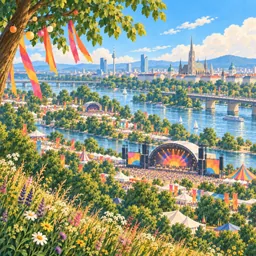 Donauinselfest stamp