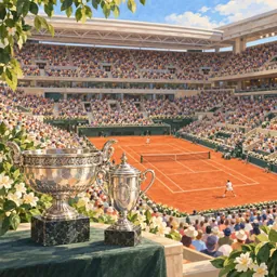 French Open stamp