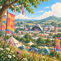 Glastonbury stamp