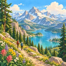 Hiking stamp