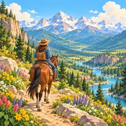 Horseback Riding stamp