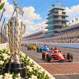 Indianapolis 500 stamp
