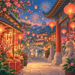 Lunar New Year in China stamp