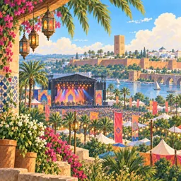 Mawazine stamp