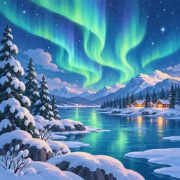 Northern Lights stamp