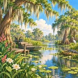 Swamp Tour stamp