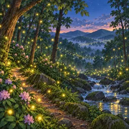 Synchronous Fireflies stamp