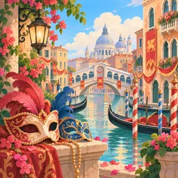 Venice Carnival stamp