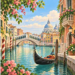 Venice Gondola Ride stamp