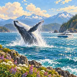 Whale Watching stamp