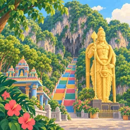 Batu Caves stamp
