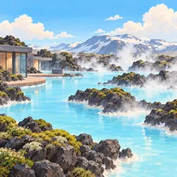 Blue Lagoon stamp