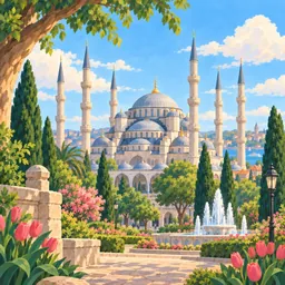 Blue Mosque stamp