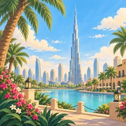 Burj Khalifa stamp