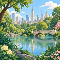 Central Park stamp
