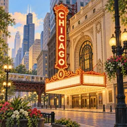 Chicago Theatre stamp