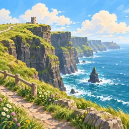 Cliffs of Moher stamp