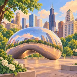 Cloud Gate stamp