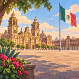 El Zócalo stamp