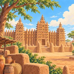 Great Mosque of Djenné stamp