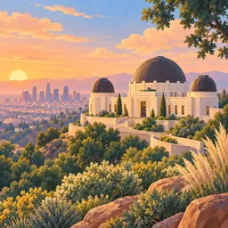 Griffith Observatory stamp