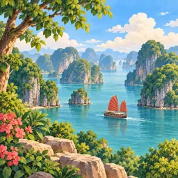 Hạ Long Bay stamp