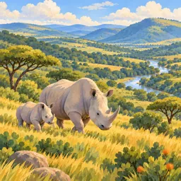 Hluhluwe-iMfolozi Park stamp