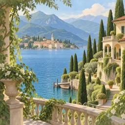 Lake Como stamp