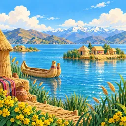 Lake Titicaca stamp