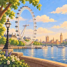 London Eye stamp
