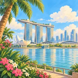 Marina Bay Sands stamp