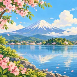 Mount Fuji stamp