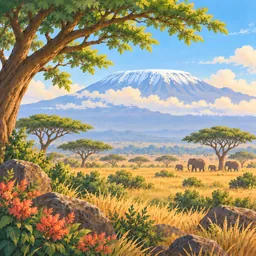 Mount Kilimanjaro stamp