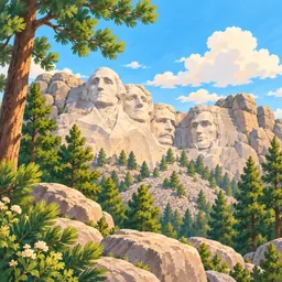 Mount Rushmore stamp