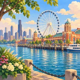 Navy Pier stamp